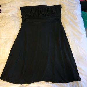 Strapless stretchy little black dress!